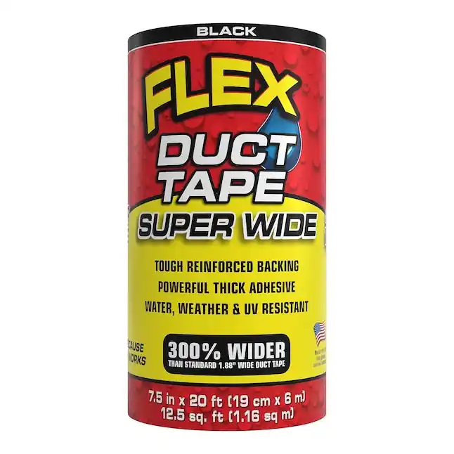 Flex Seal DTBLKR7520 Flex Duct Tape 7.5 inches x 20 feet
