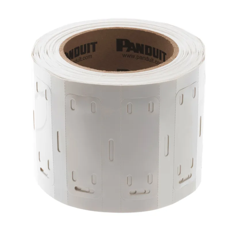 Panduit M300X100Y7T Mkr Plate, Polyester/PO, White, TT, 1 inchesx3 inches, 1 inches PO H