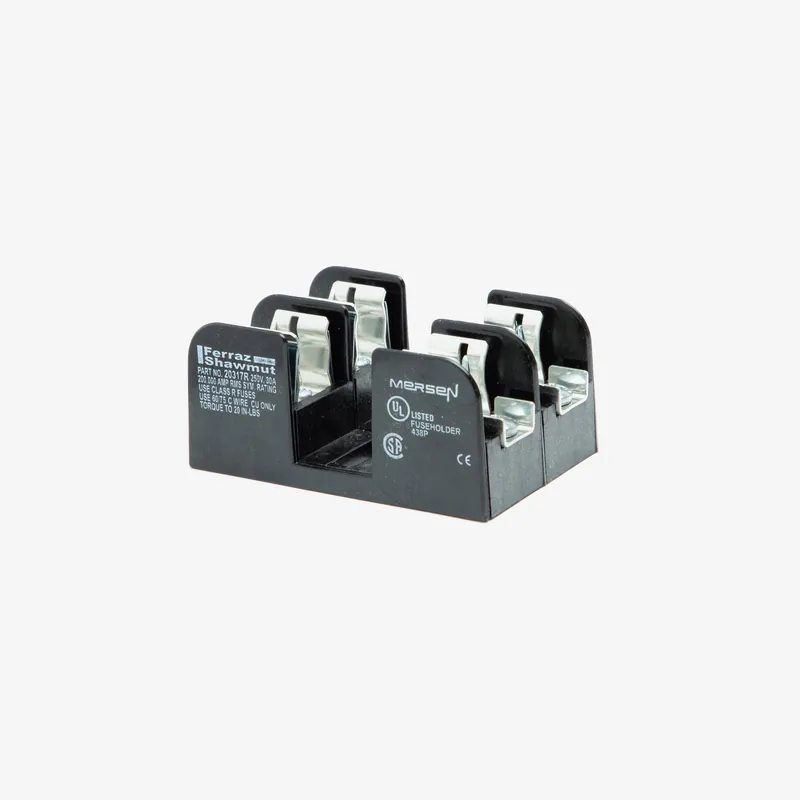 Mersen 20317R Fuse Block 250VAC/VDC Class R 30A 2-Pole Screw
