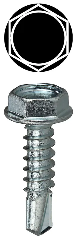 Lh Dottie TEKHW1034 Washer Head Self Drilling Screw #10 x 3/4 IN