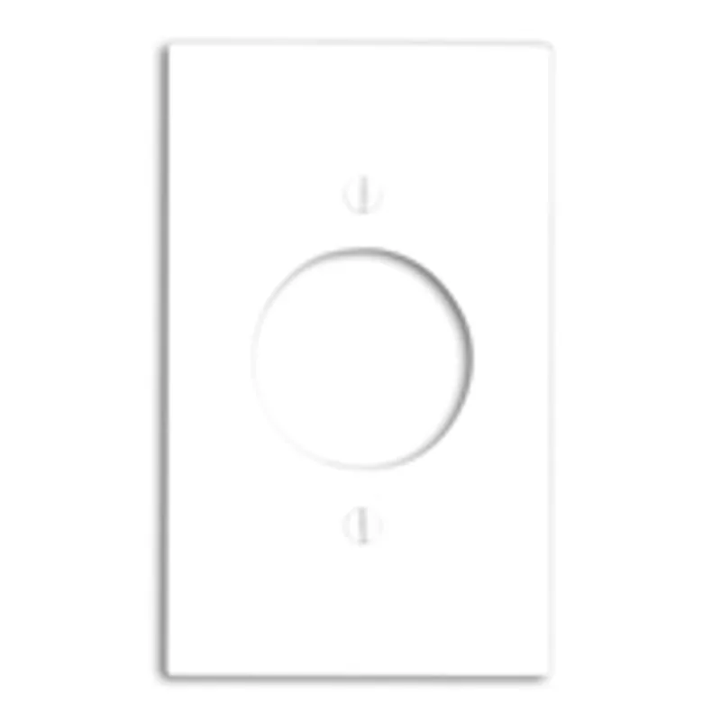 Leviton 80720 1-Gang 1.60-Inch Diameter Device Receptacle Wallplate