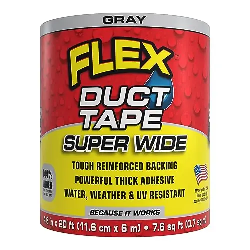 Flex Seal DTGRYR4620 Duct Tape 4.6 Inches x 20 Feet