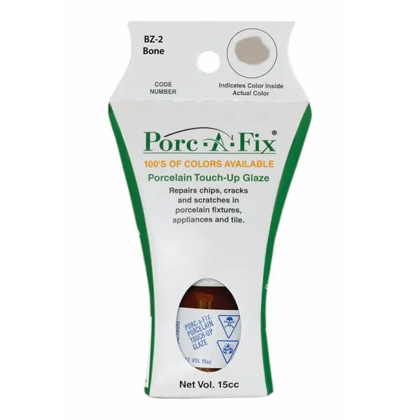 Fixture-Fix BZ-2 Porc-A-Fix Touch-up Repair Glaze Paint to Match Bootz, Bone (BZ-2)