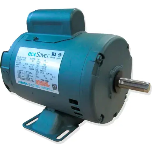 Leeson E100025.00 Motor, 1/2HP, 1800RPM, S56C Odp 115/230V