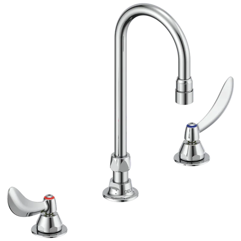Delta Faucet 23C624 Two Handle Widespread Lavatory Faucet with Gooseneck Spout