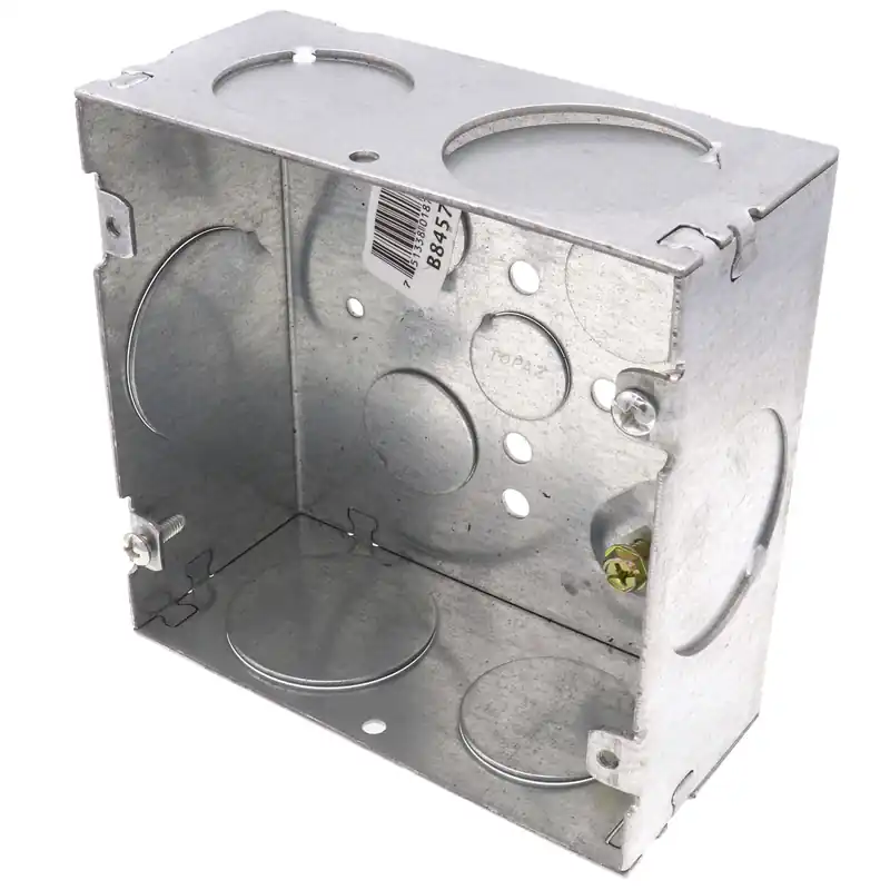 Southwire 72171-1-1/4W Square Welded Box 4-11/16 inches 2-1/8 inches Deep