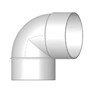 Stan Roberts P224 Street 90 deg Elbow, 4 in, Socket x Hub