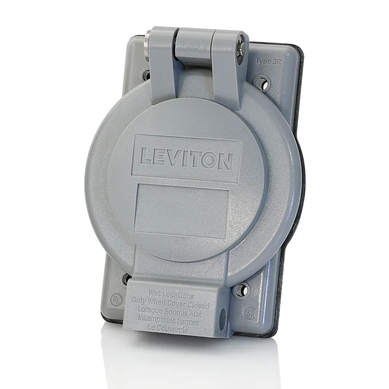Leviton 7420-G Gy Wr Cover 20/30A Sgle
