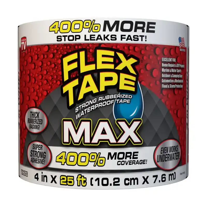 Flex Seal TFSMAXWHT04 Flex Tape White Max 4In X 25Ft Tape