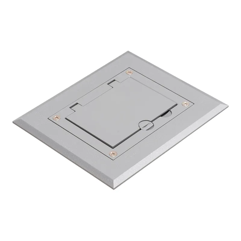 Arlington FLBC8510GY Gray non-metallic single gang frame kit with flip lid cover