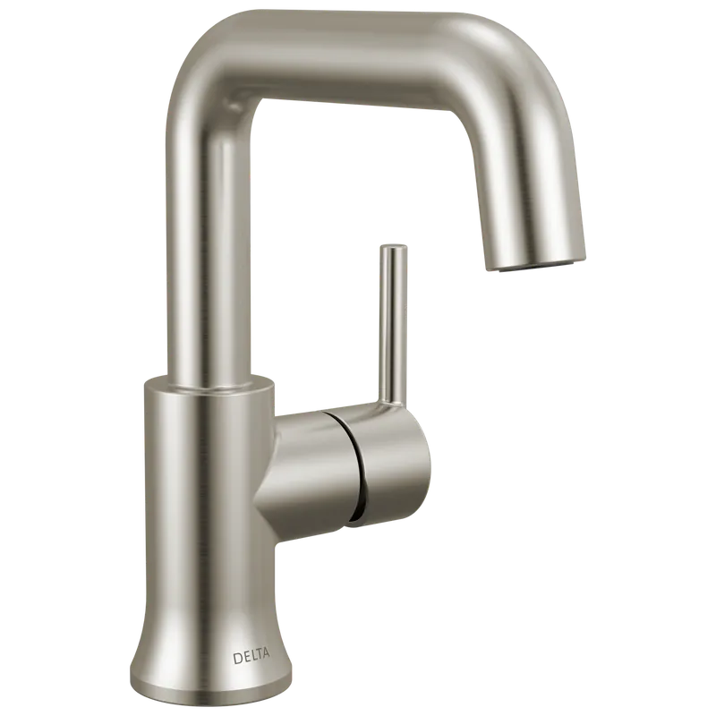 Delta Faucet 554HAR-SS-DST Trinsic Single Handle Bathroom Faucet 1.2 GPM