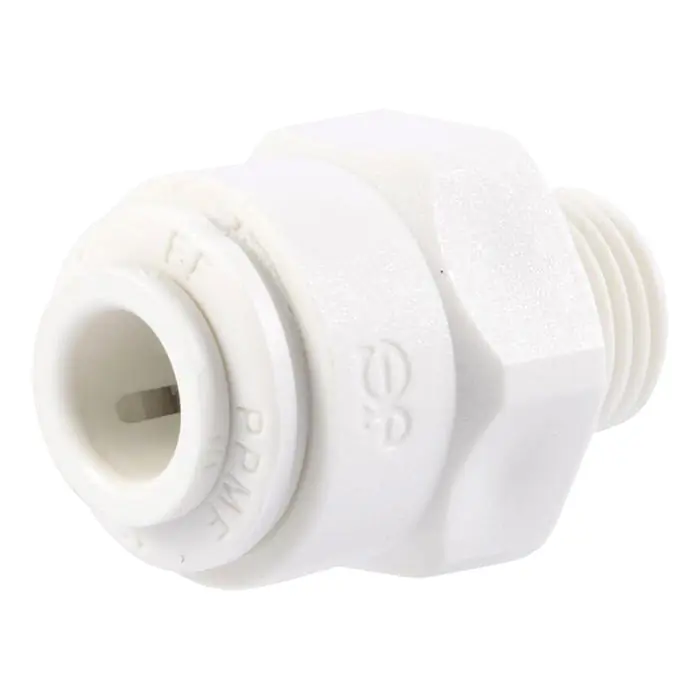 John Guest PP011224W-US Push-Fit Male Connector 3/8 inches Tube x 1/2 inches NPTF