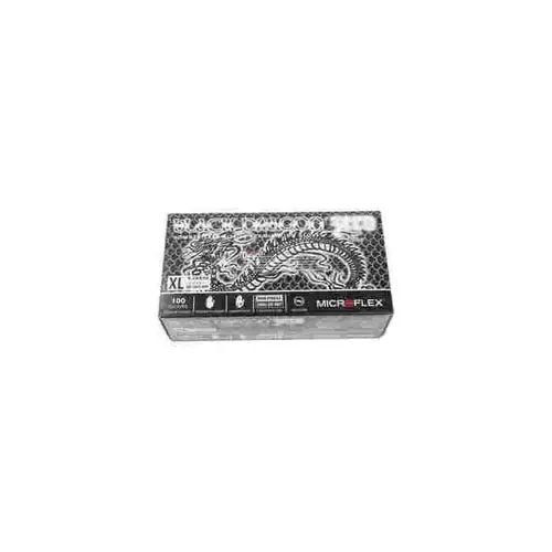 Microflex BD-1004-NPF Black Dragon Zero Nitrile Exam X-Large