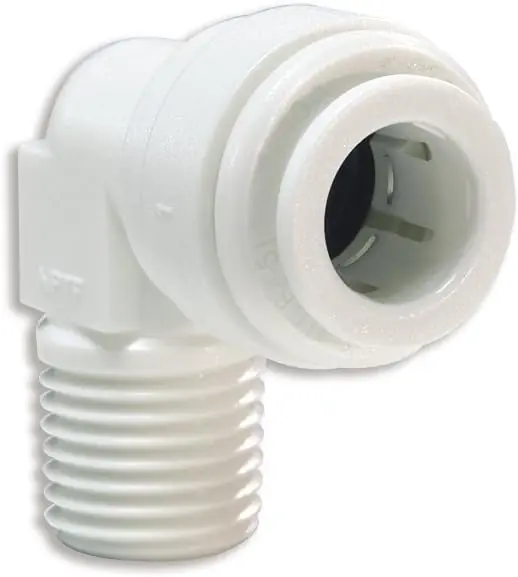 John Guest PP481223W Speedfit Fixed Elbow 3/8OD by 3/8NPTF (10-Pack)