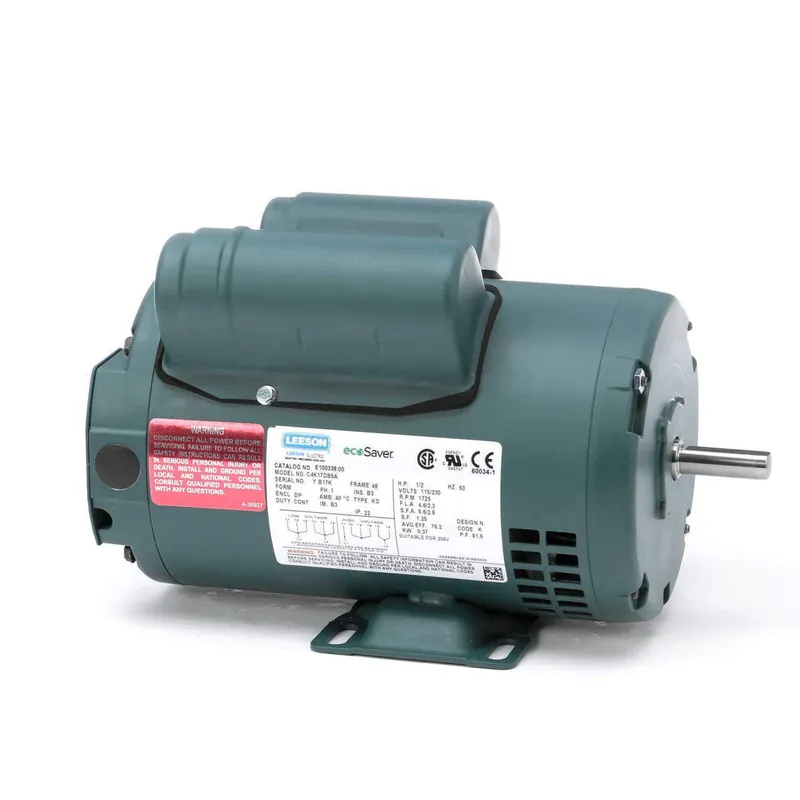 Leeson E100338.00 AC Motor 1/2 hp 1725 rpm 48 Frame