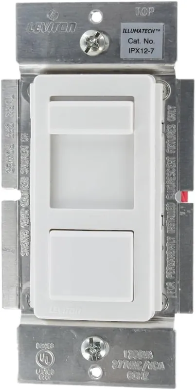 Leviton IPX12-70Z IllumaTech Dimmer Switch for Fluorescent Mark 10 Ballasts