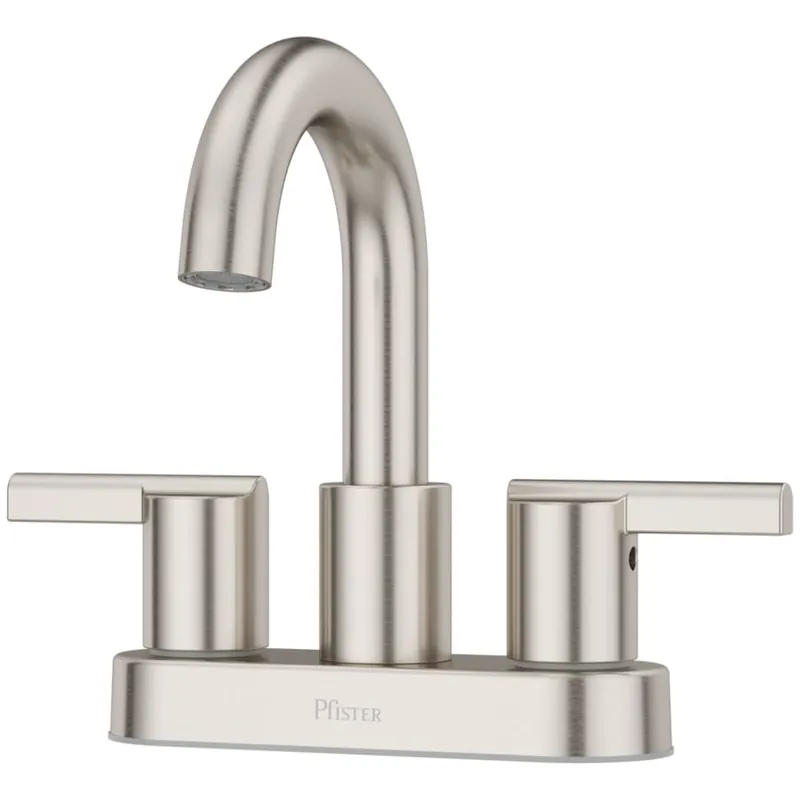 Pfister LG48BI0K Brislin 1.2 GPM Centerset Bathroom Faucet with TiteSeal Mounting