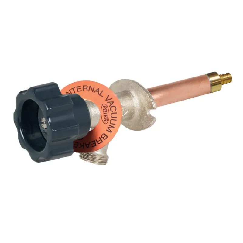 Prier 420-10 Mansfield Style 10 Inch 1/2 Inch Crimp Pex Wall Hydrant