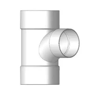 Stan Roberts P156 Sewer-drain Sanitary Tee 4 in Nominal