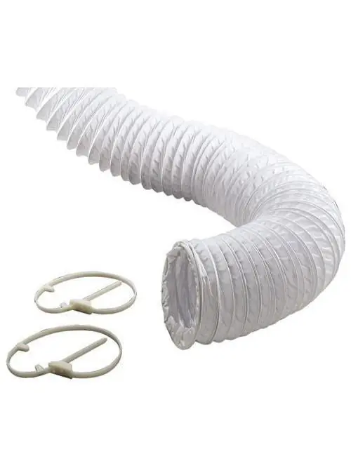 Brodco DVK4X8VYLWMW(VFK48) Dryver Vent Kit 04in X 8ft Vyl