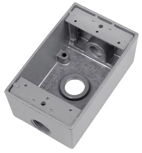 Mulberry Metal Products 30203Z BRZ 1G W/P Box W/3-1/2 inches Hubs W/Lugs