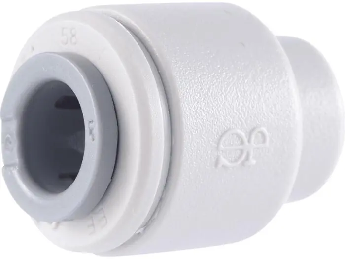 John Guest PI4612S-US Acetal Gray End Cap 3/8 in.