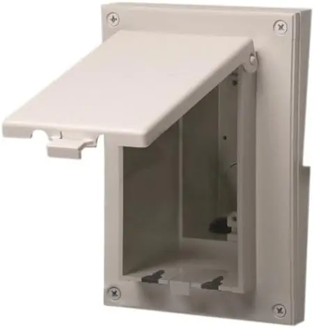 Arlington Industries DBVR141W In-Box 1/2 inches Siding Lap