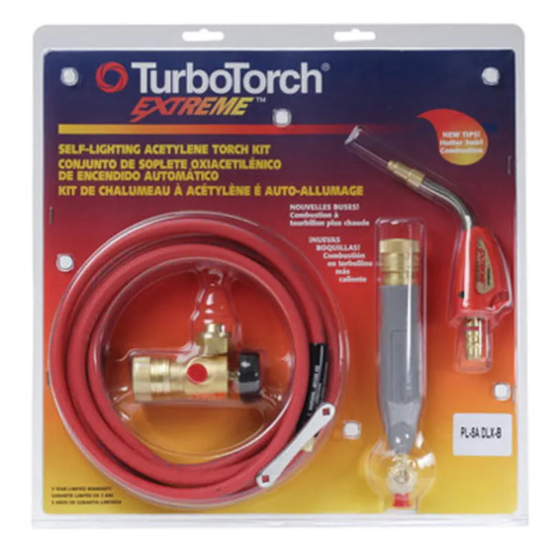 Victor 0386-0833 TurboTorch EXTREME Model PL-5ADLX 2.8 inches x 14.5 inches x 13.9 inches Acetylene Brazing Torch Kit 5-15 psi