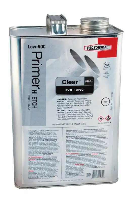 Rectorseal 55982 Clear PR-2L 1 gal. PVC Clear Primer