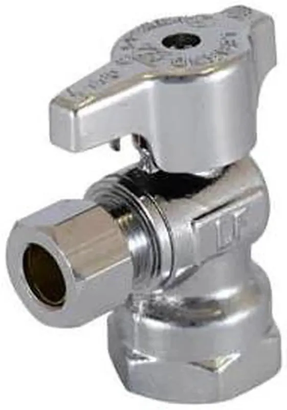 Legend Valve 114-609NLB 1/2 PEX X 3/8 OD 1/4 Turn Cp Angle Stop