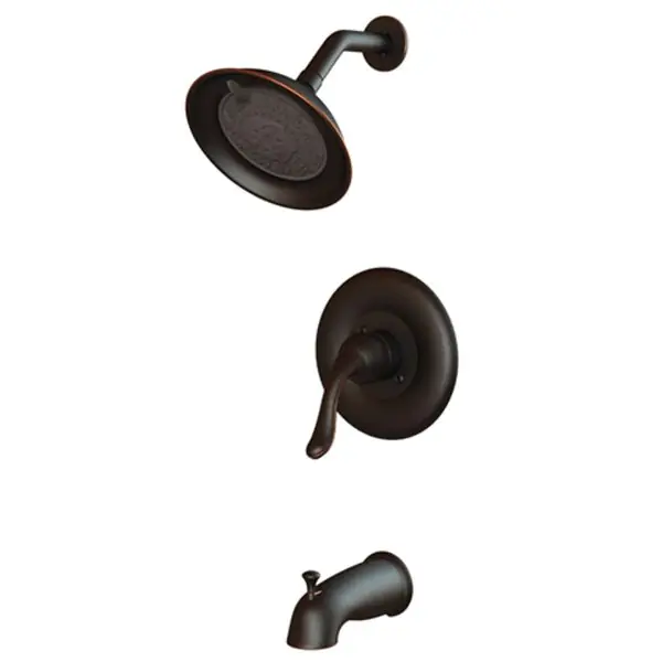 Compass Manufacturing 201-7724 Prestige Single Handle Pressure Balanced Six Function Tub and Shower Set