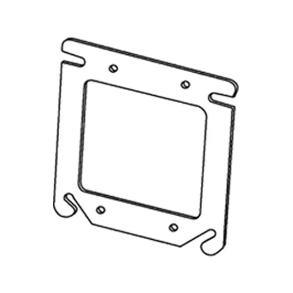 Appleton 8470F 4 inches Square Cover / Mud Ring, Flat, Double Device, Steel