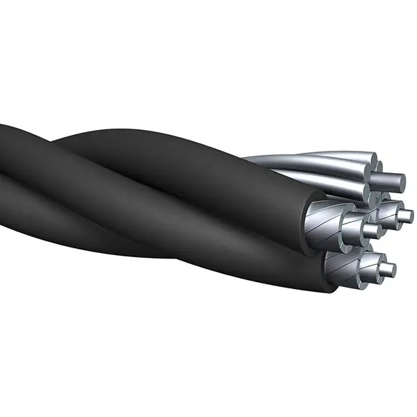 Encore Wire 378341801440 Quadplex Overhead Service Drop Cable 600 VAC (4) 1/0 AWG Stranded Aluminum Conductor 500 ft L