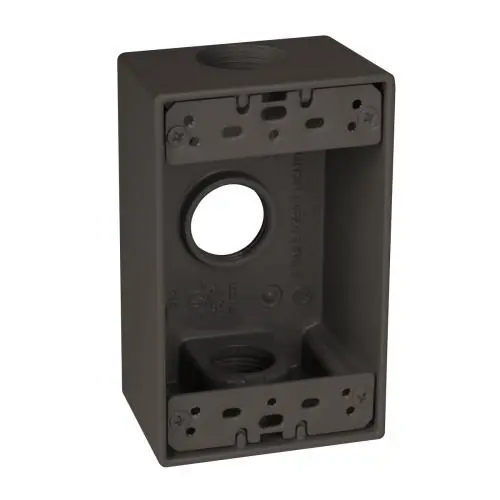 Hubbell Electric SB375Z Taymac Weatherproof Outlet Box 18.3 cu-in