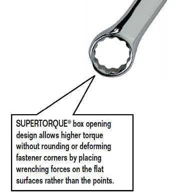 Snap-On JHW1198C Williams Satin Chrome Combination Wrench 12 Pt 2-15/16 inches