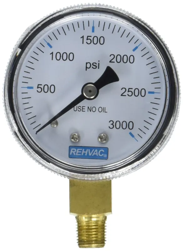Diversitech GA-30 Rehvac High Pressure Replacement Gauge 3000psi