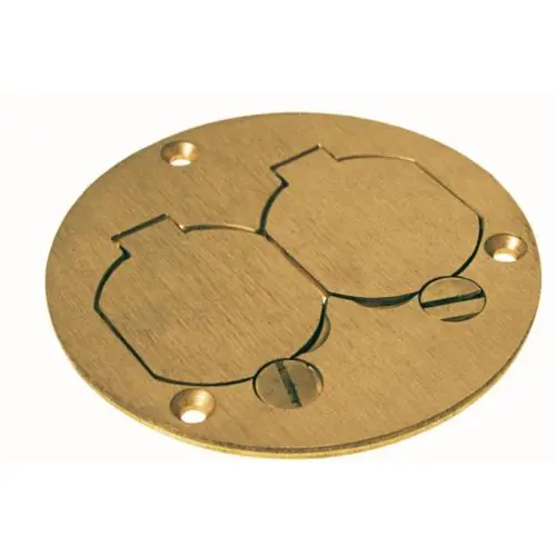 Hubbell Electric 6249 Raco Floor Box Cover With Lift Lids 3-7/8 in Dia
