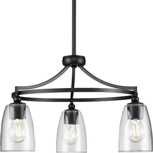 Progress Lighting P400295-31M Parkhurst Contemporary Matte Black Lighting Chandelier