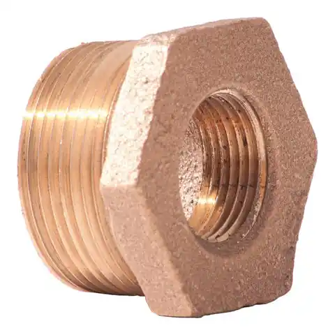 Merit Brass NL114-1606 Brass Pipe Bushing 1 x 3/8 inches Fitting