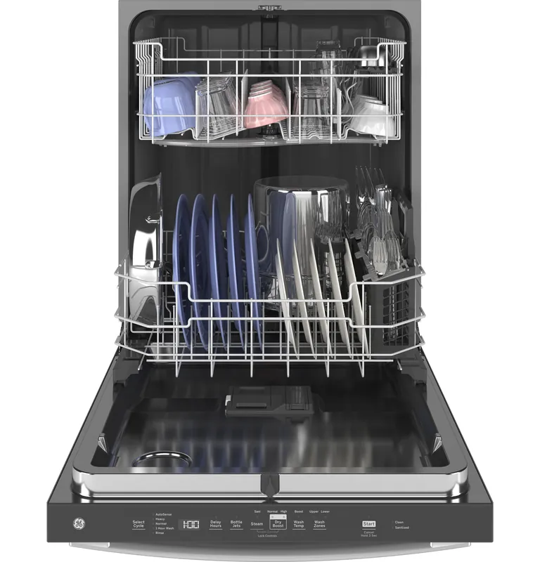 Ge Appliances GDT635HSRSS Energy Star Top Control with Stainless Steel Interior Door Dishwasher with Sanitize Cycle & Dry Boost