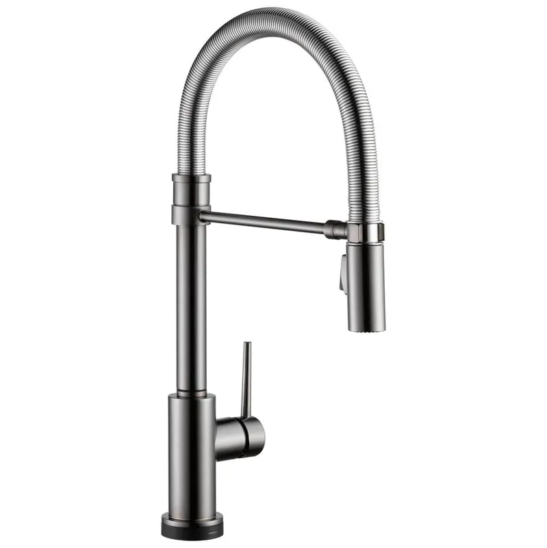 Delta Faucet 9659T-KS-DST Trinsic Single Handle Pull Down Kitchen Faucet with Touch Activation 1.8 gpm