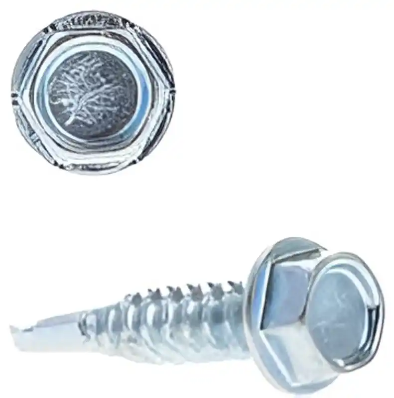 Selecta Tk10114j Self-Drilling Screw, 10 x 1-1/4, Hex Was