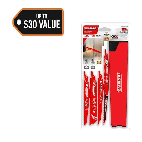 Diablo DS0028SP Bi-Metal Reciprocating Saw Blade Set (28-Piece)