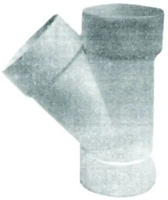 General Plastics Y422P 14 inches x 12 inches x 12 inches Pvc Air Duct Wye
