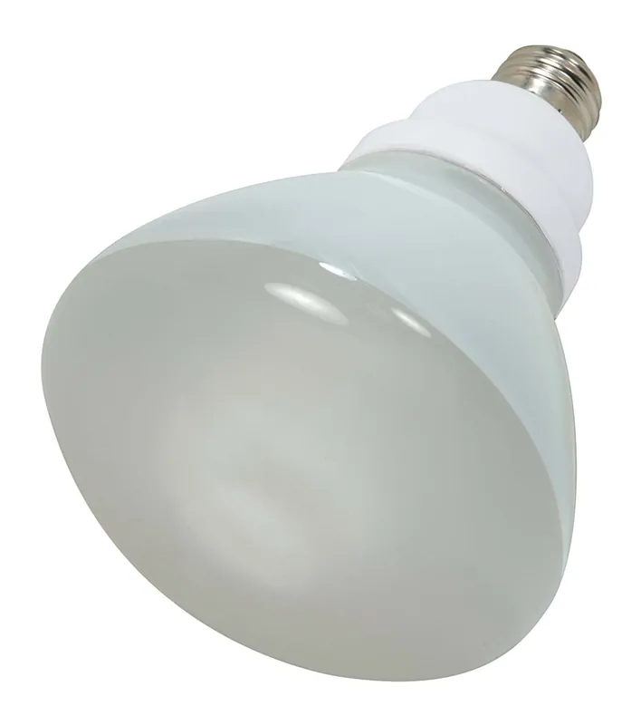 Satco S7241 Reflector Spiral Compact Fluorescent Lamp 23 W E26 Lamp Base R40 Shape 1090 Lumens