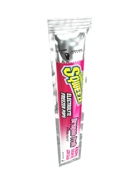 Sqwincher 159200231 Sqweeze Freezer Pops Sugar Free 3 oz Tube 150 Tubes Per Case