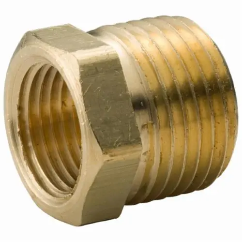 Merit Brass NL114-0804 Pipe Bushing 1/2 x 1/4 inches Fitting
