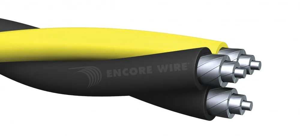 Encore Wire 381253501540 Wesleyan U/G Al Triplex 600 VAC 500 ft