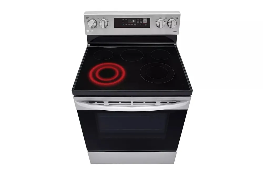 Lg Electronics LREL6321S Electric 5-Burner Smoothtop Freestanding Range 6.3 cu ft