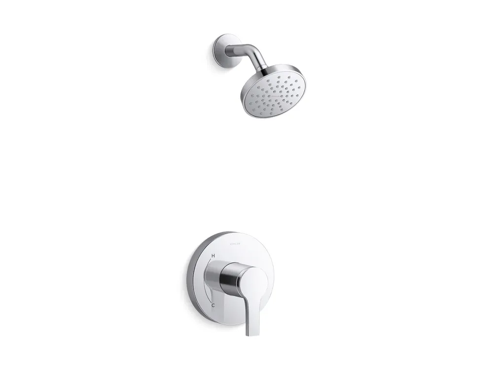 Kohler TS35321-4Y-CP Elate Rite-Temp Shower Trim Kit 2.5 Gpm